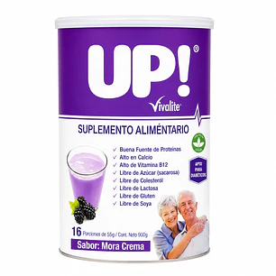 Vivalite Up Suplemtento Alimentario Mora Crema 900g