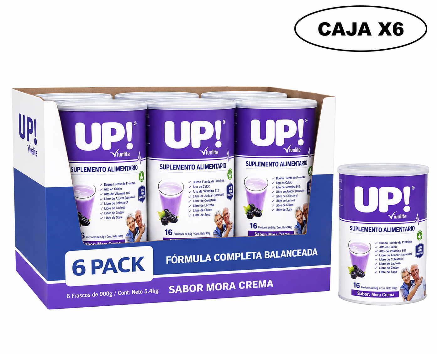 Vivalite Up Suplemento Alimentario 900g Caja x6