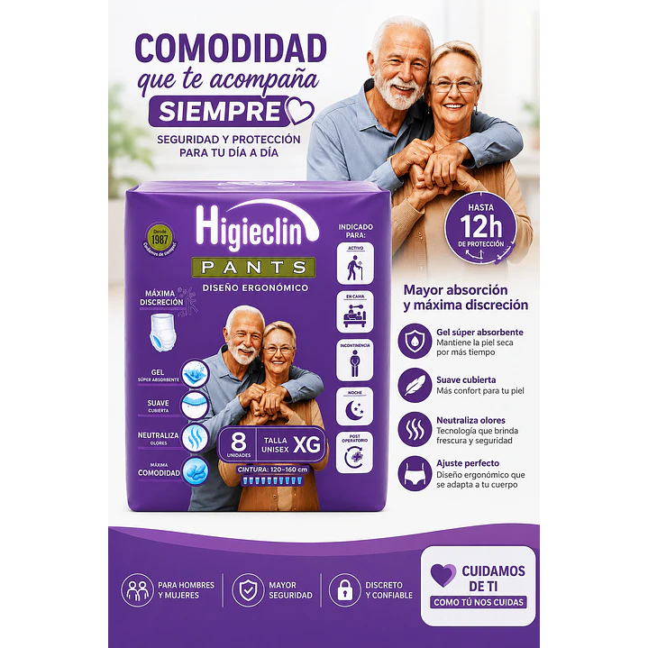 Comodity Pañal Tipo Calzon Talla Xg - 8uds Talla Extra Grande 3