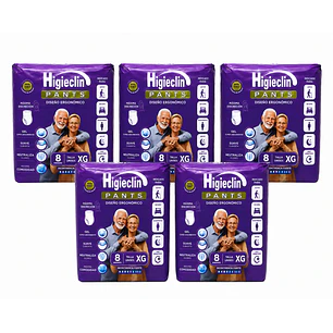 Comodity Pañal Tipo Calzon Talla Xg - 8uds Talla Extra Grande Pack X5