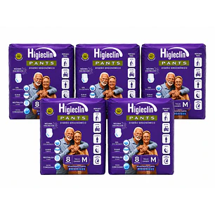 Comodity Pañal Tipo Calzon Talla M - 8uds Talla Mediano Pack X5
