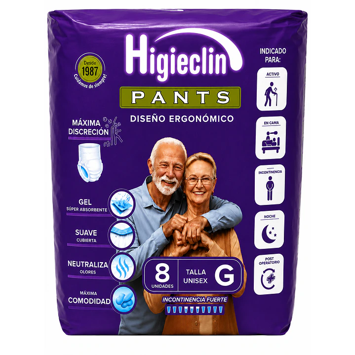 Pañal Calzón Comodity Pants 8 Unidades Talla G Pack X5 2
