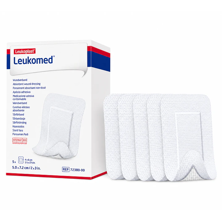  Apósito Adhesivo Leukomed 5x7.2cm Pack X5 1