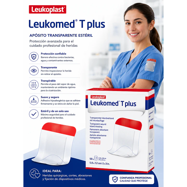 Aposito Esteril Leukomed T Plus5x7.2cm Pack X5 5