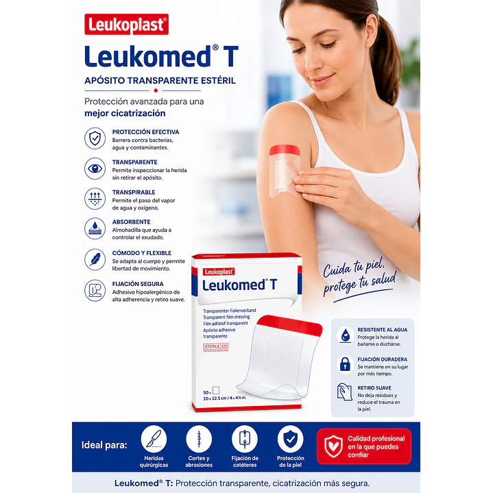  Aposito Esteril Transparente Leukomed T 10 X 12.5cm (unidad) 3