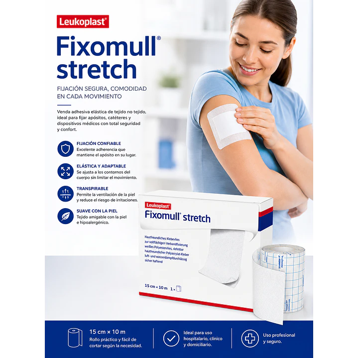 Aposito Adhesiva Fixomull Strech 15cm X 10mts  3