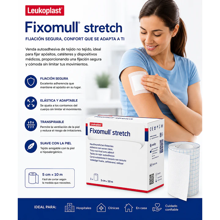 Venda De Gasa Fixomull Strech 5cmx10m  2