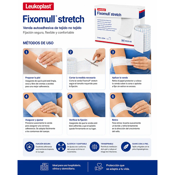 Venda De Gasa Fixomull Strech 5cmx10m  3