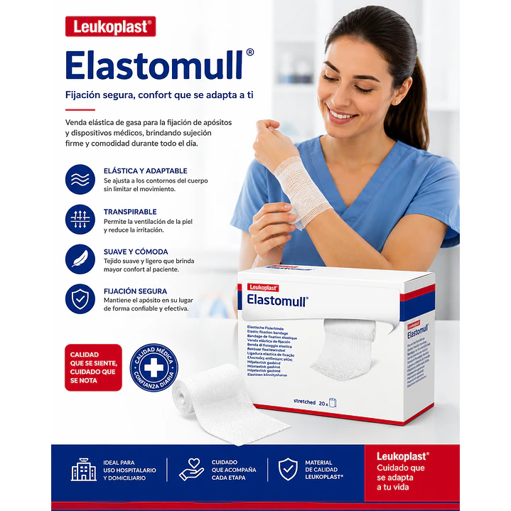 Venda De Gasa Elastomull 8x4cm Caja X20 Unidades 5