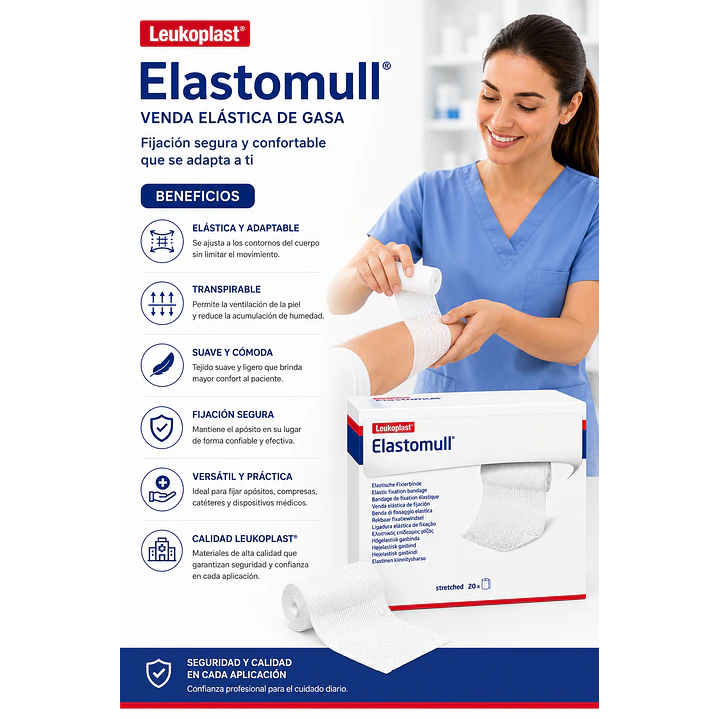 Venda De Gasa Elastomull 8x4cm Caja X20 Unidades 6