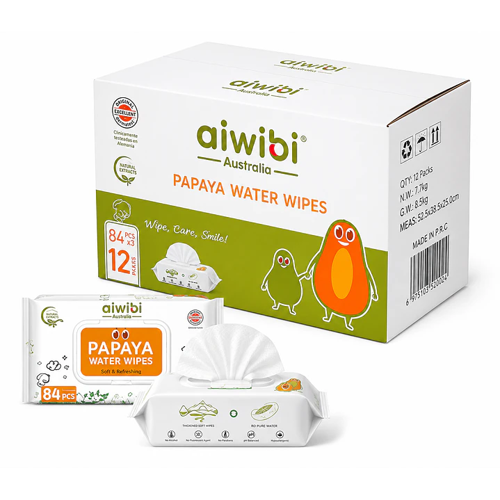 Toallas Húmedas Aiwibi Papaya Caja X12 1