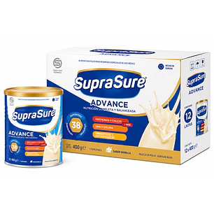 SupraSure Advance Vainilla 400 g Suplemento Nutricional Caja X12