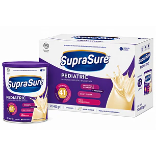 Suprasure Pediatric 400g Suplemento En Polvo - Lireke Vainilla Caja X12