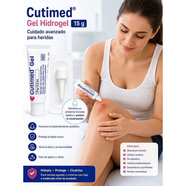 Cutimed Gel Hidrogel Cuidado De Heridas 15g 3