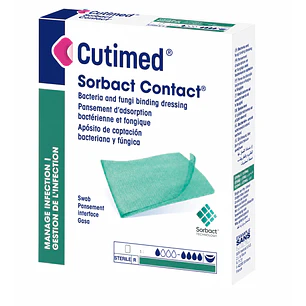 Cutimed Sorbact Aposito 7 x 9cm Caja x5