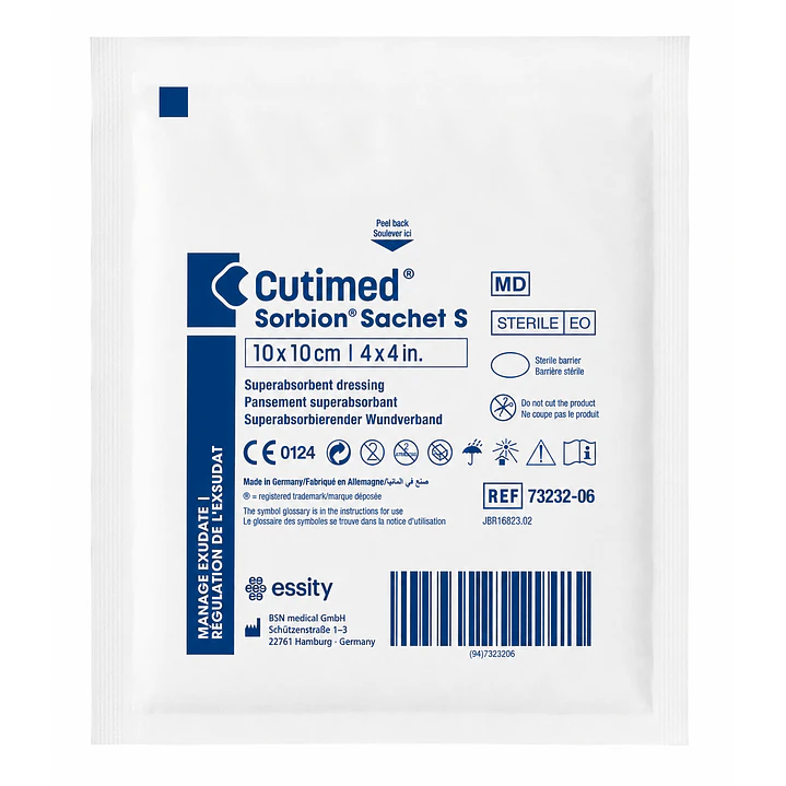 Aposito Cutimed Sorbion 10x10cm Sachet S Caja X10 3