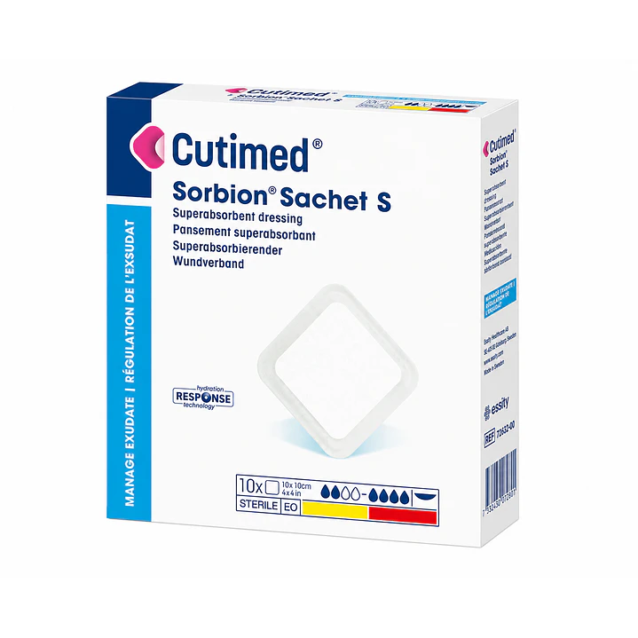 Aposito Cutimed Sorbion 10x10cm Sachet S Pack X5 4
