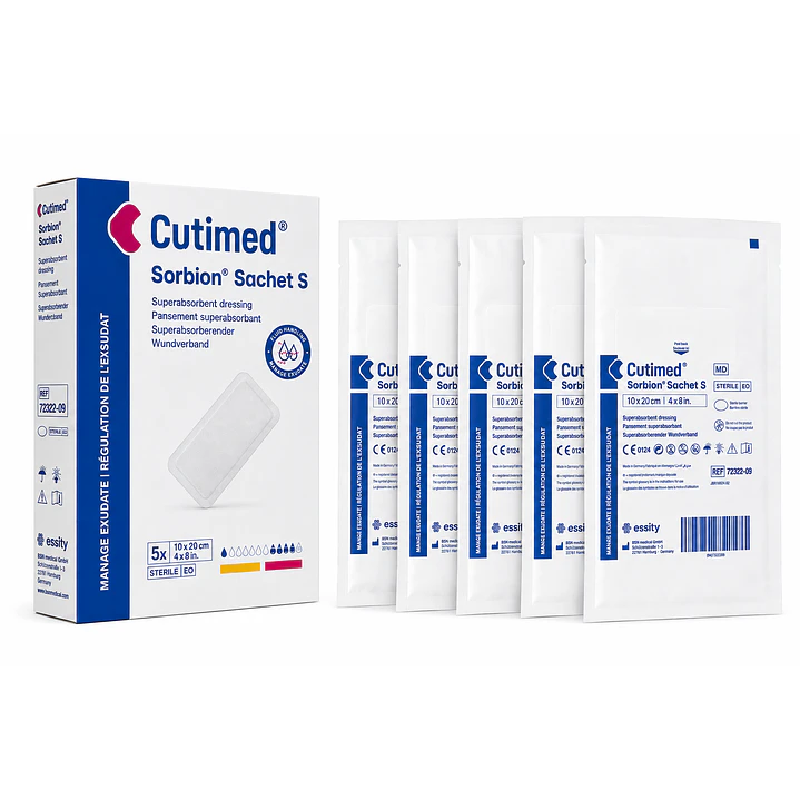 Aposito Cutimed Sorbion Sachet S 10x20cm Pack x5 1