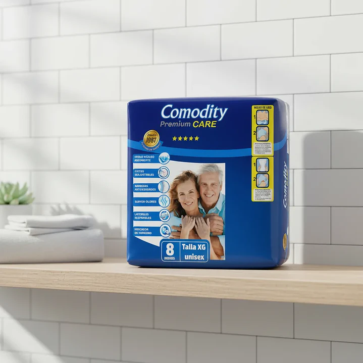 Pañales Comodity Premium Talla G X8 Unidades Pack X10 6
