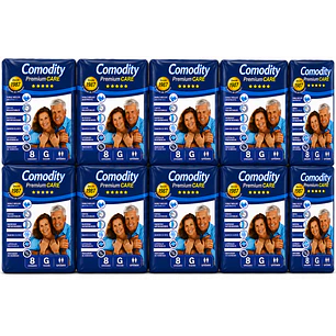 Pañales Comodity Premium Talla G X8 Unidades Pack X10