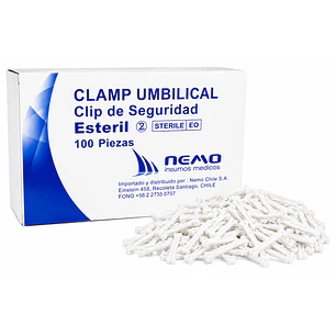 Clamp Abrazadera De Cordon Umbilical Caja X100
