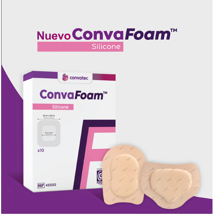 ConvaFoam Silicone 10x10cm Convatec Caja X10 6