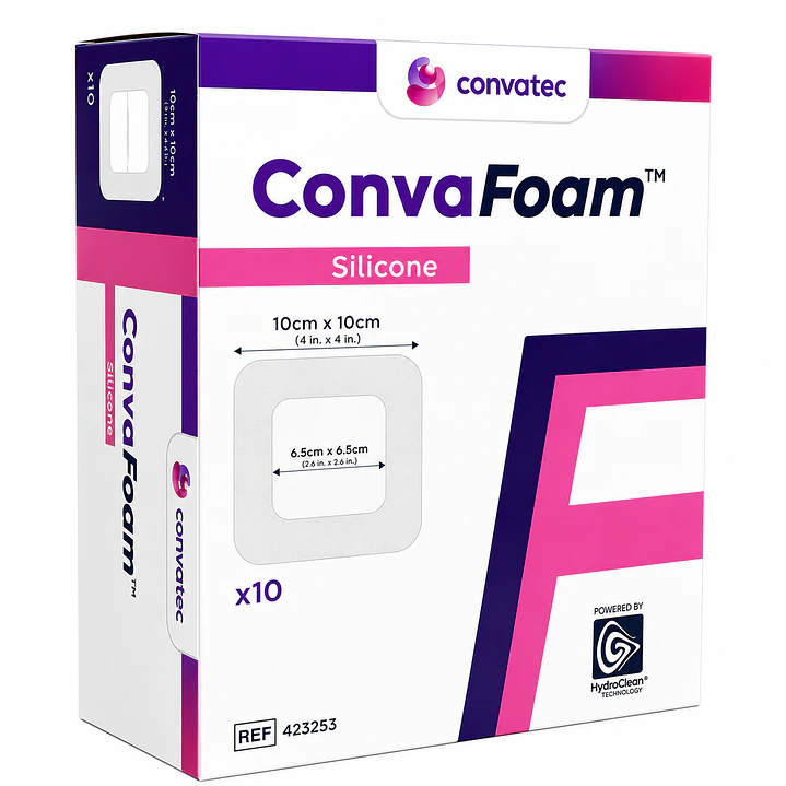 ConvaFoam Silicone 10x10cm Convatec Caja X10 1