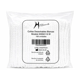 Cofia Gorro Clip Desechable Pack X100 Unidades