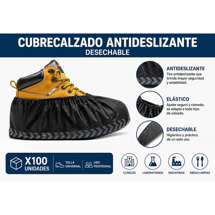 Cubrecalzado Antideslizante X100 Unidades 5