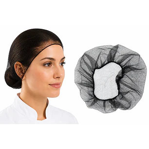 Gorro Redecilla De Pelo Negra 100 Unidades (malla)