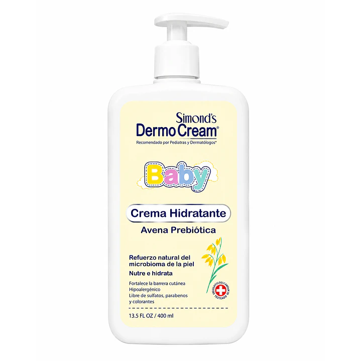Dermocream Baby Crema Hidratante Avena Prebiótica 400 Ml  1