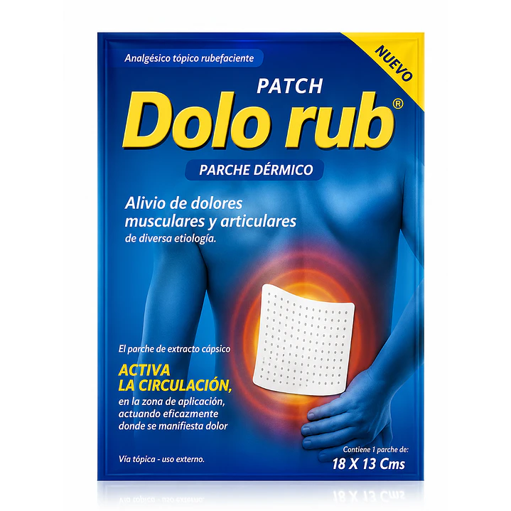 Dolorub Parche Dermico Dolor Muscular Articular 18 X 13 cms 1