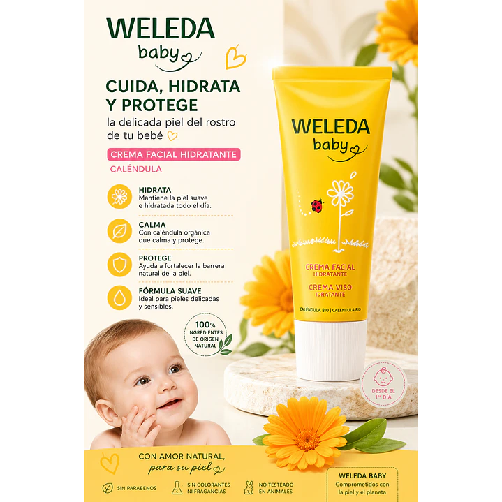 Weleda Crema Facial Caléndula 50 Ml  2