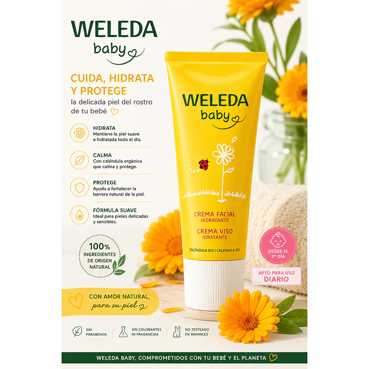 Weleda Crema Facial Caléndula 50 Ml  4