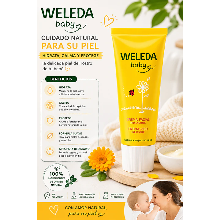 Weleda Crema Facial Caléndula 50 Ml  6