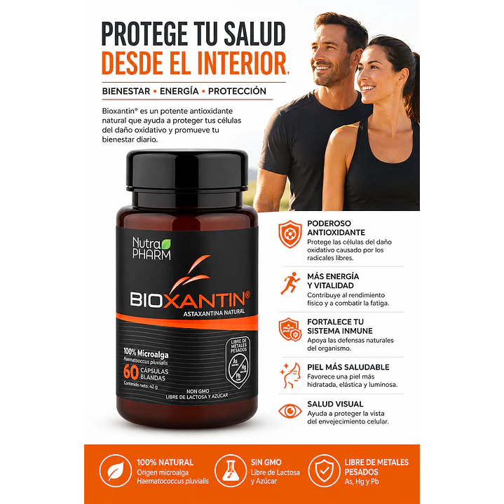 Bioxantin Poderoso Antioxidante X60 Capsulas 3
