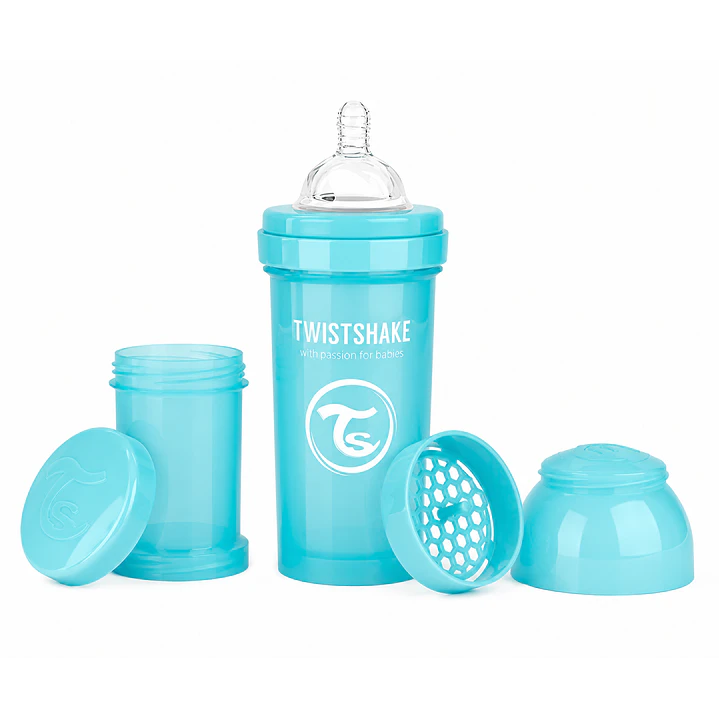 Mamadera Twistshake Anticólicos  8oz/260 Ml Celeste  1