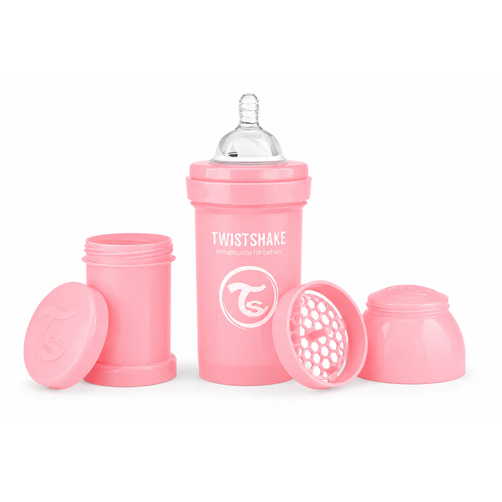 Mamadera  Twistshake Anticolico 6oz/180 Ml Rosa 1