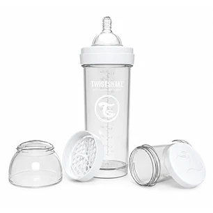 Mamadera Twistshake Anticólicos 11oz/330 Ml Blanco 