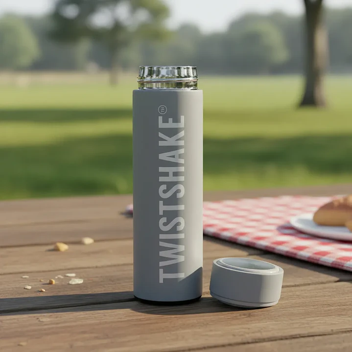 Termo Twistshake Hot & Cold Gris 420 Ml 7