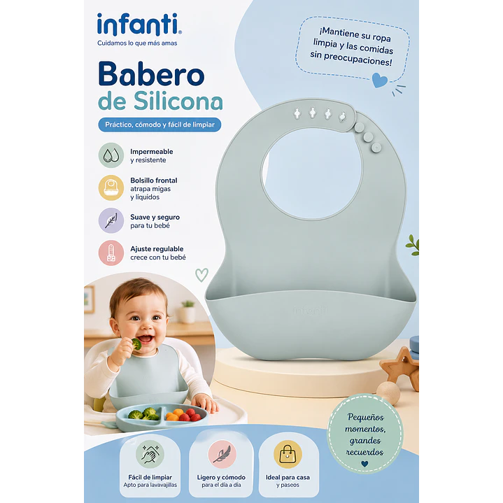 Babero de Silicona Infanti 4