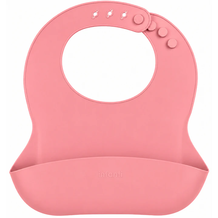 Babero de Silicona Rojo Infanti 1