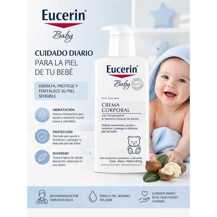 Eucerin Baby Crema Corporal 400 Ml 4