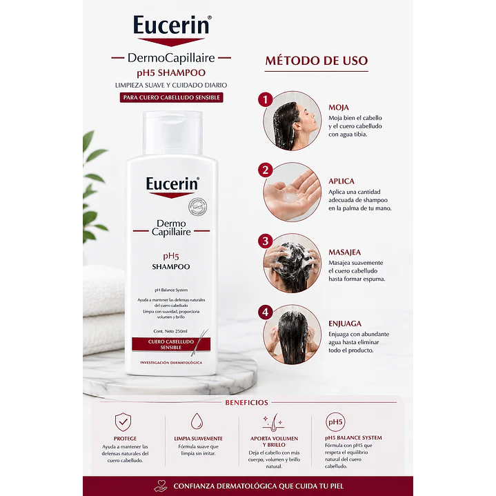 Eucerin Dermocapillaire Ph5 Shampoo 250 Ml 4