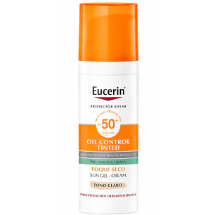 Eucerin Sun Oil Control Tinted Facial Tono Claro Fps50+ 50 Ml