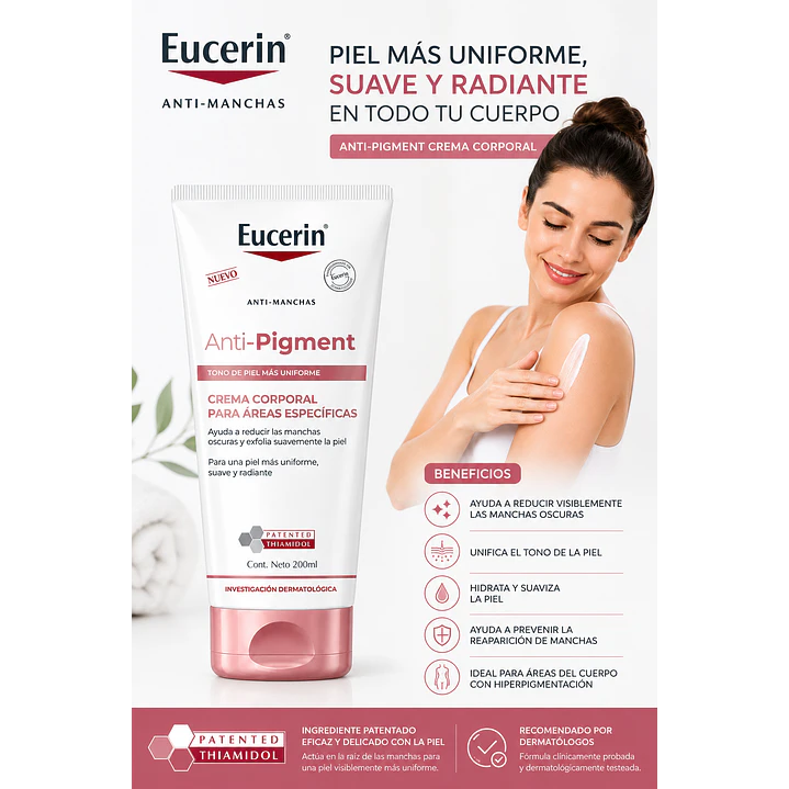 Crema Corporal Anti-manchas Eucerin Anti-pigment 200 Ml 5