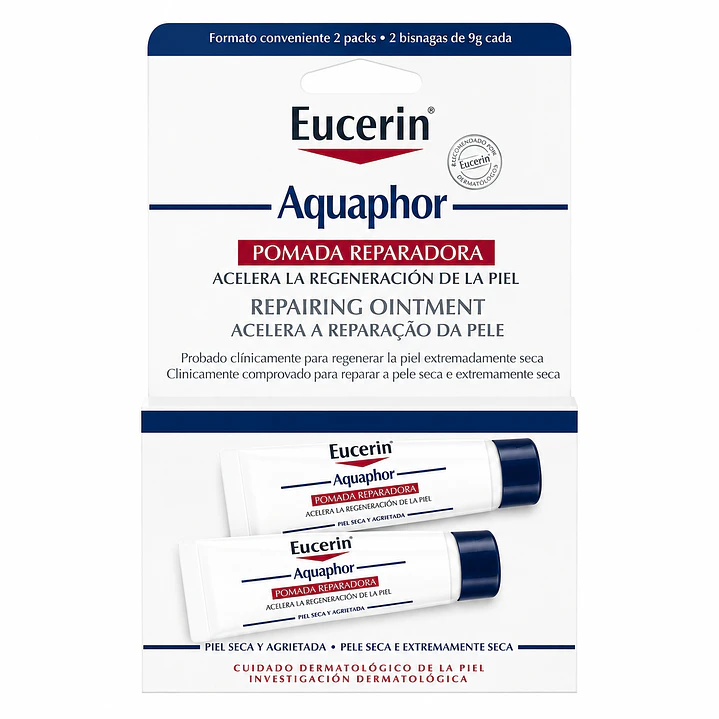 Eucerin Aquaphor Pomada Reparadora 10 ml Caja x2 1