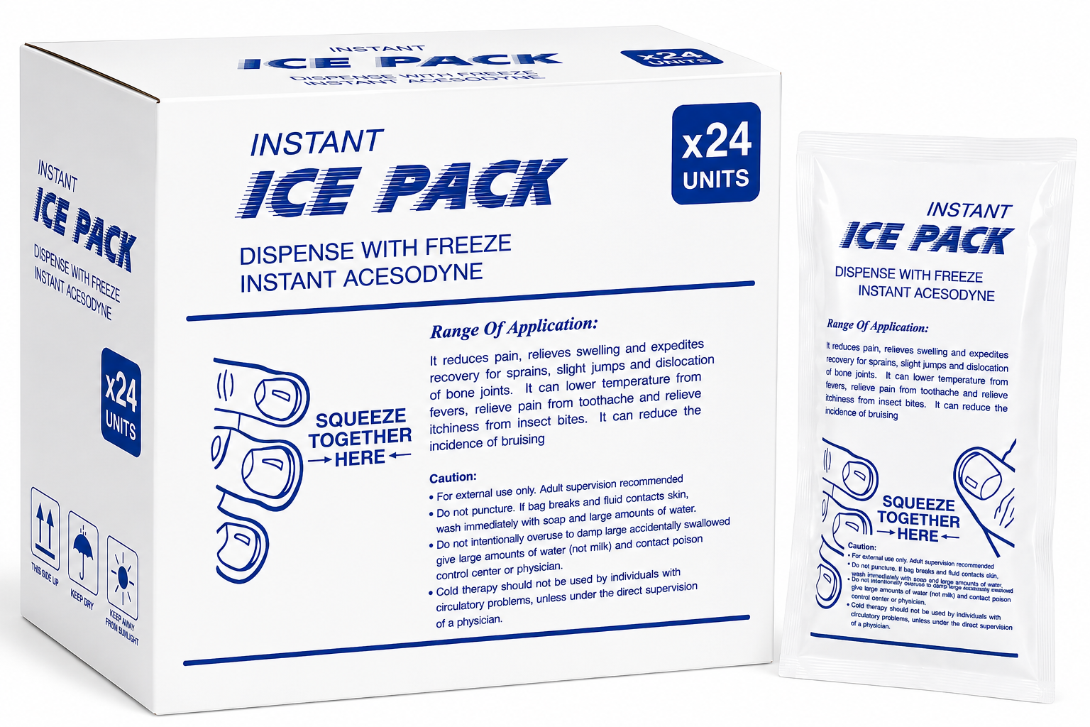 Compresa De Hielo Instantaneo Instant Ice Caja X24
