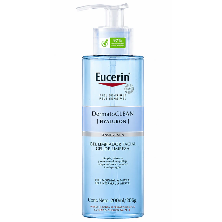 Eucerin Dermatoclean Gel Limpiador Facial 200 Ml 1