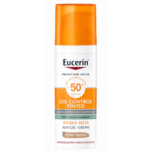 Eucerin Oil Control Tinted FPS50+ Tono Medio 50 Ml
